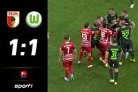 Wolfsburg und Augsburg trennen sich Unentschieden. Auf beiden Seiten stechen die Torhüter heraus.