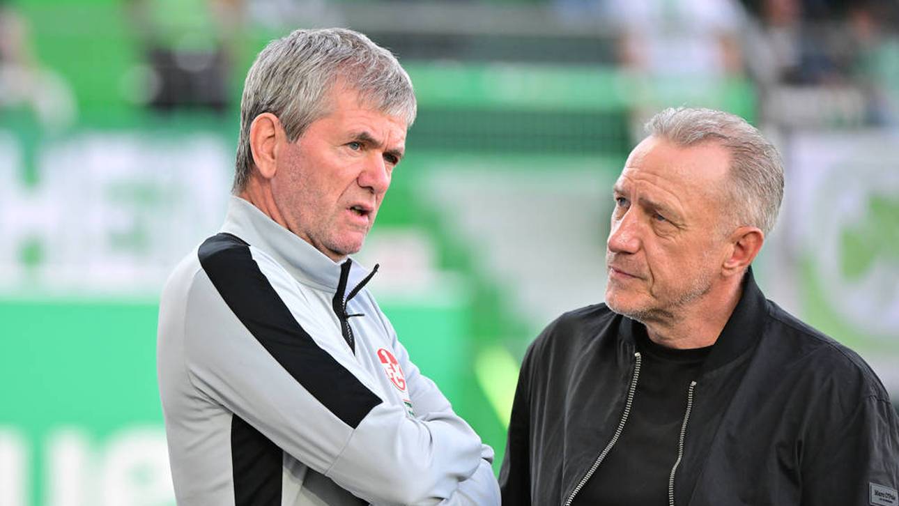 Friedhelm Funkel (l.) und Martin Wagner