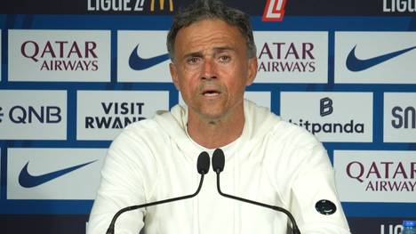 PSG-Coach Luis Enrique spricht über den emotionalen Austausch von Torhüter Gianluigi Donnarumma mit den Fans während der Trophäen-Zeremonie nach dem erfolgreichen Saisonstart gegen Angers.