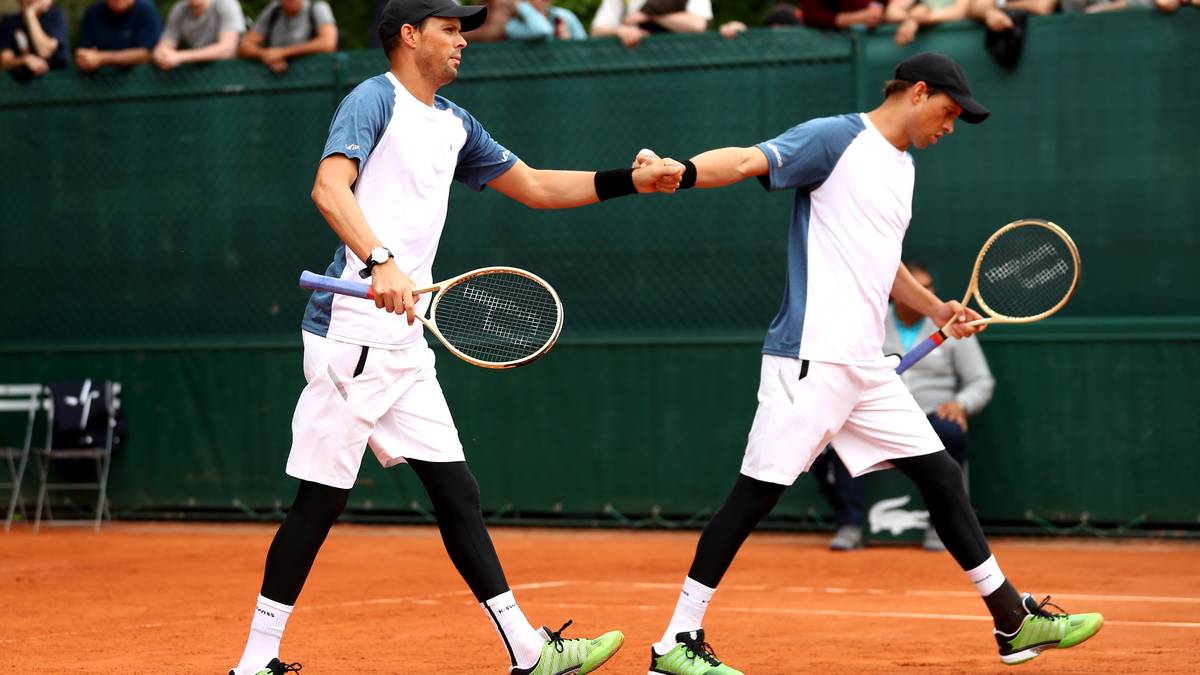 Da sagt noch einer, dass nur die Damen für optische Aufreger sorgen. Die Zwillinge Mike und Bob Bryan im Partnerlook samt Leggings