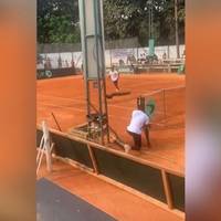 Kuriose Unterbrechung beim Davis Cup