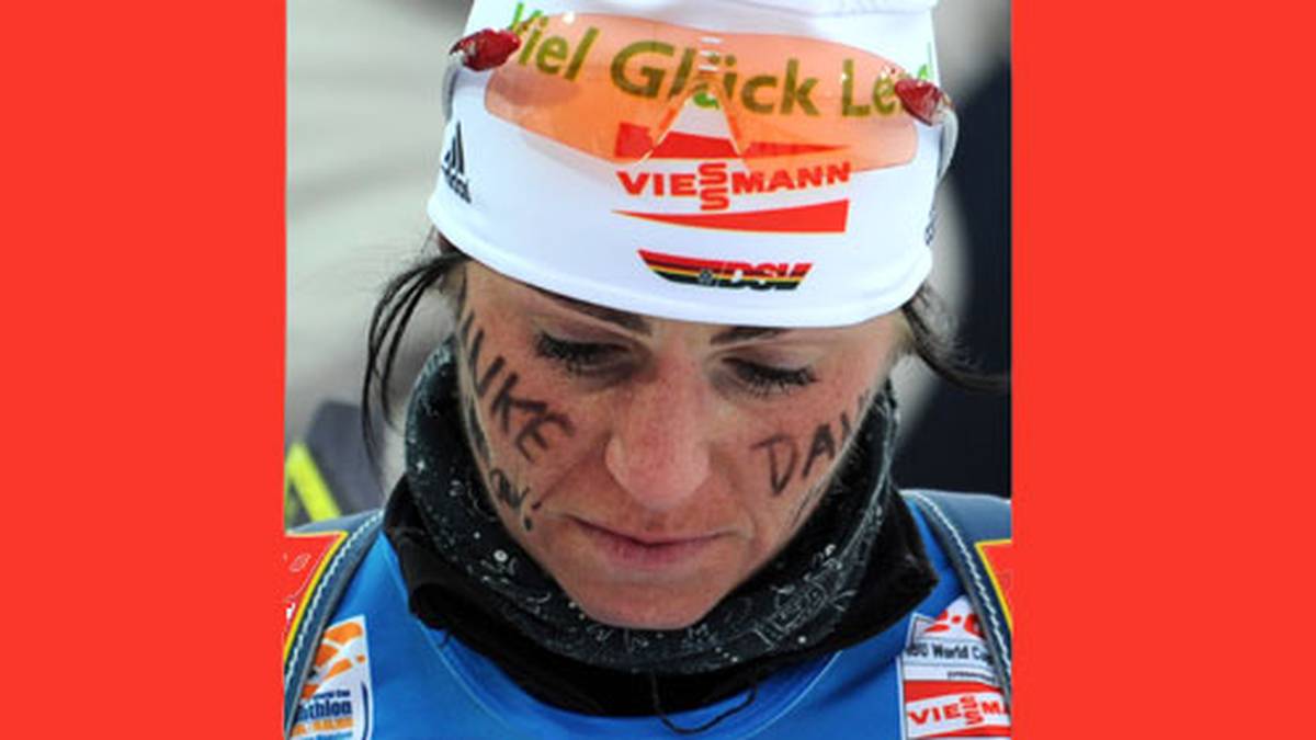 Auch die Teamkolleginnen werden ihre Lena vermissen. Andrea Henkel sagt "Danke" für die schöne Zeit