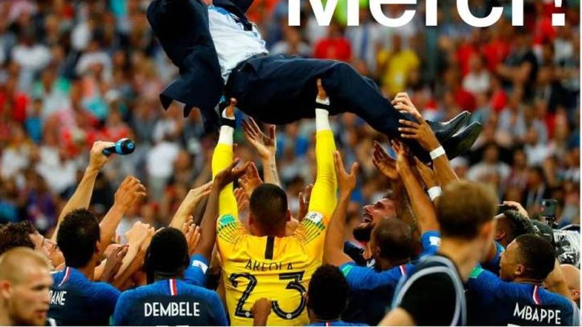 QUEST FRANCE: "Danke! Jetzt brennt ein zweiter Stern mit tausend Feuern am französischen Fußballhimmel. Seit dem Schlusspfiff feiert ganz Frankreich. Alle Sorgen werden für einen Moment vergessen"