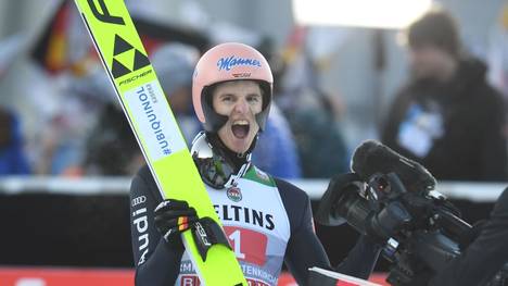 Karl Geiger wurde beim Neujahrsspringen in Garmisch-Partenkirchen Zweiter