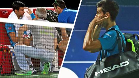 Novak Djokovic gab wegen einer Augenverletzung auf - und ärgerte sich über die Pfiffe aus dem Publikum