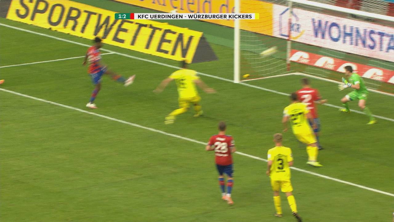 KFC Uerdingen - Würzburger Kickers (1:2): Tore und Highlights | 3. Liga