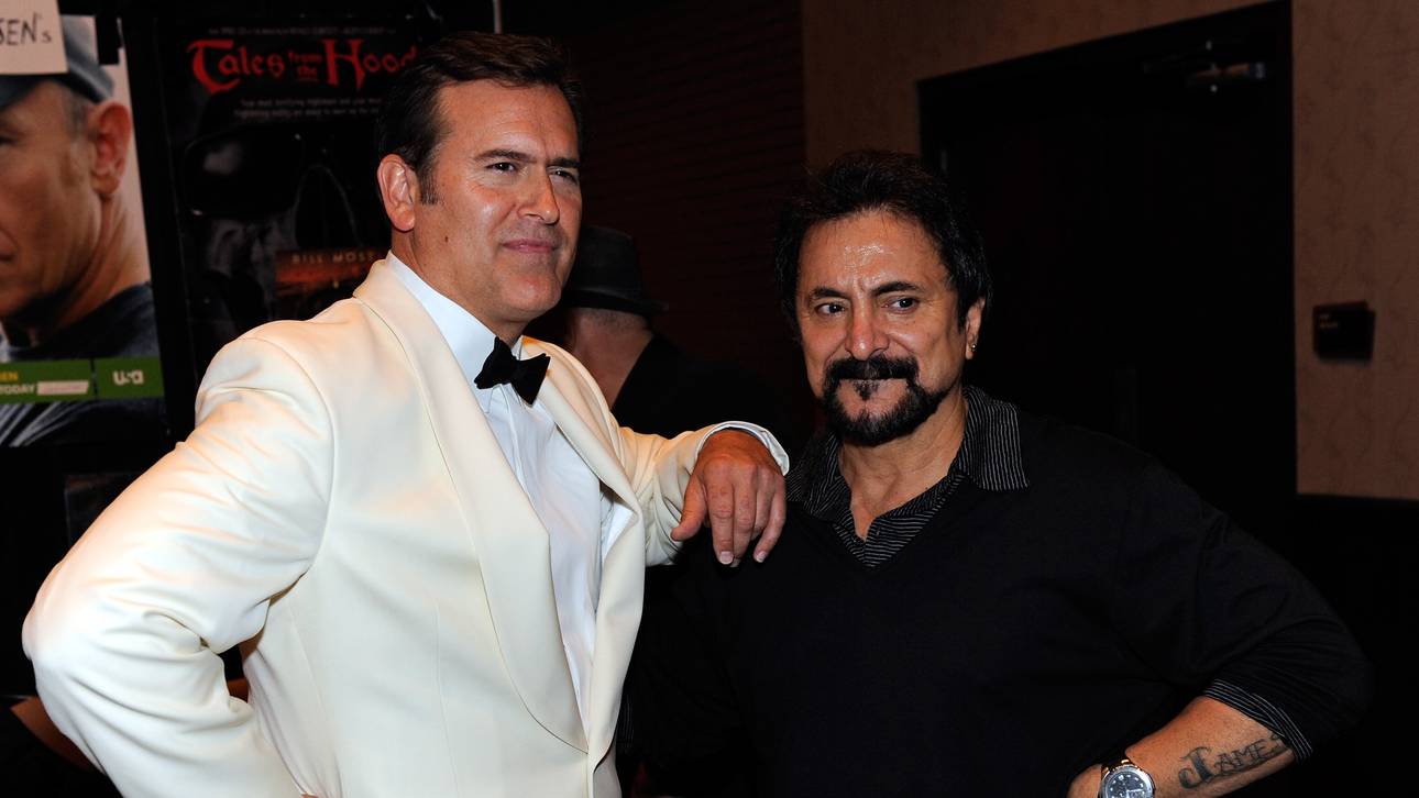 Tom Savini (r.) an der Seite von Genre-Ikone Bruce Campbell ("Evil Dead")