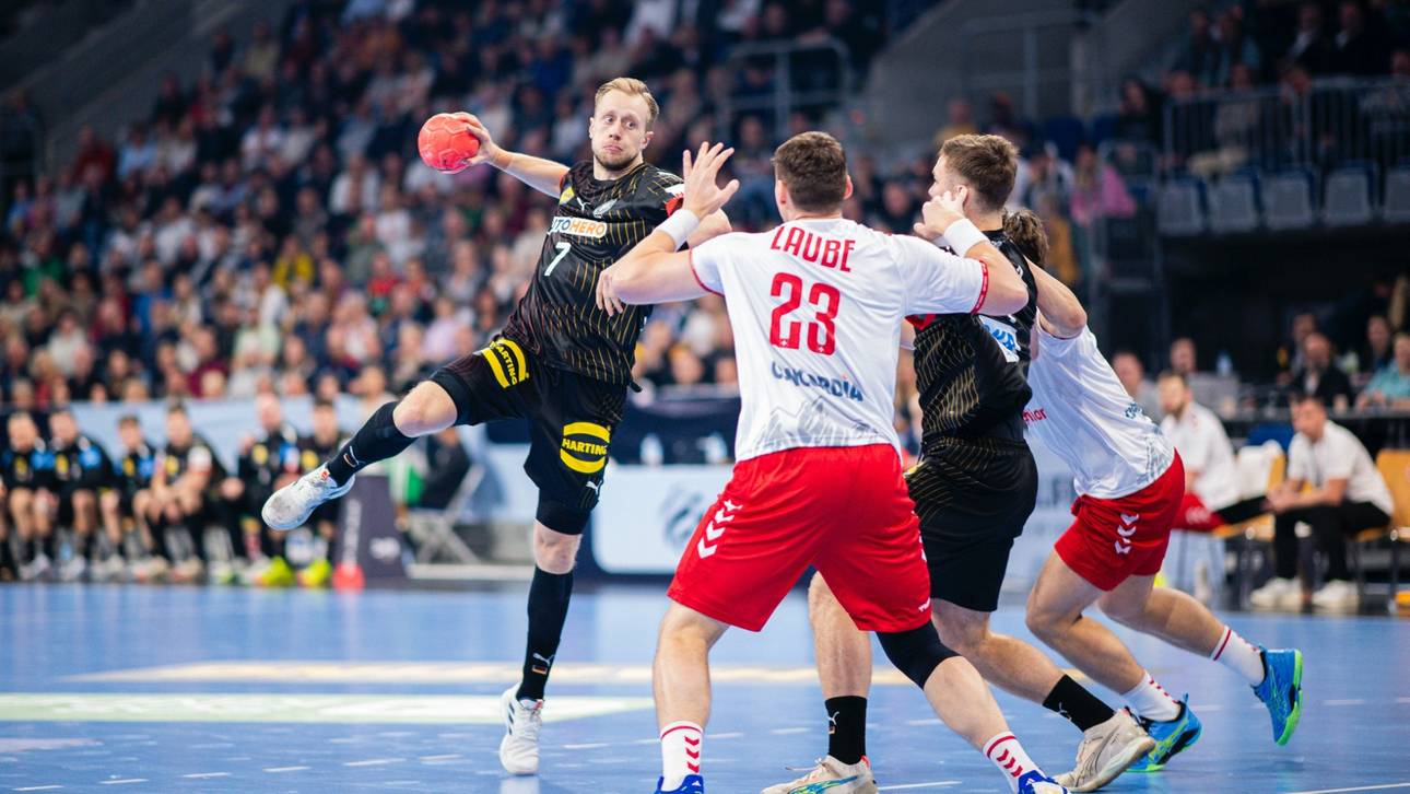 Tor-Party in Mannheim: Handballer deklassieren Schweiz