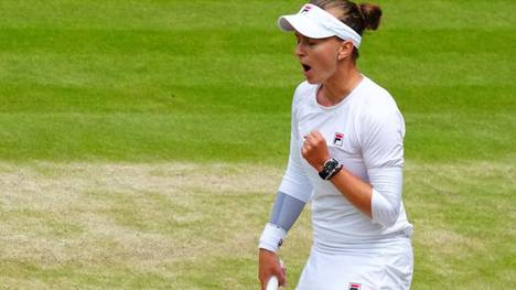 Barbora Krejcikova jubelte im Wimbledon-Finale gegen Jasmine Paolini