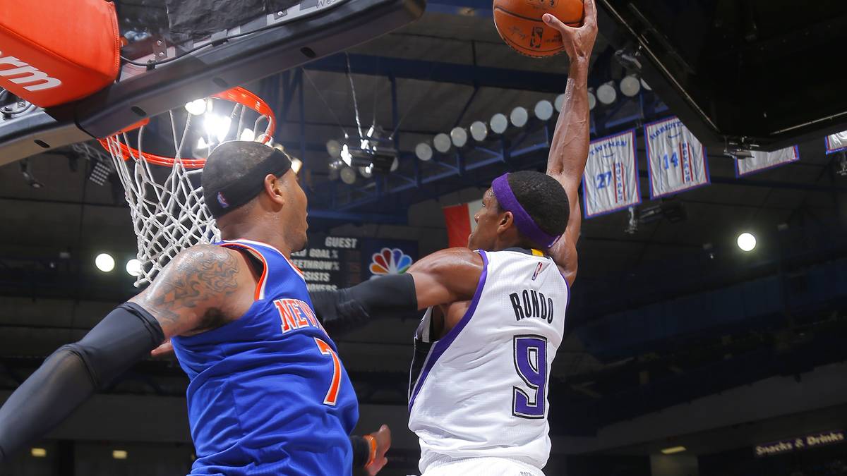 In Sacramento spielen sich unglaubliche Szenen ab. Dallas-Flop Rajon Rondo blüht bei den Kings weiter auf und dunkt sogar einmal. "Das erste Mal seit drei Jahren", sagt er hinterher. Ganz so schlimm ist es aber nicht. Am 20. März war er zuvor das letzte Mal per Dunking erfolgreich
