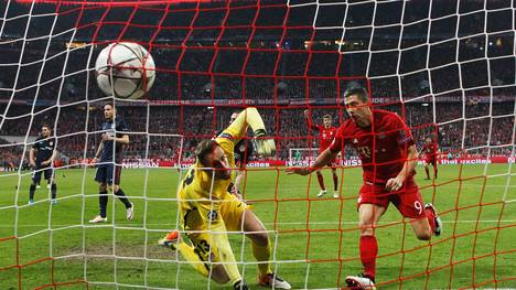 Robert Lewandowski erzielte das 2:1 für den FC Bayern