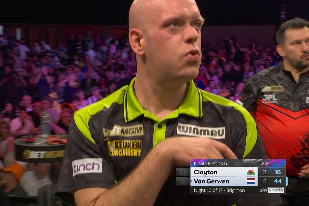 Unfassbar! MvG verwirft 5 Matchdarts - und Tagessieg