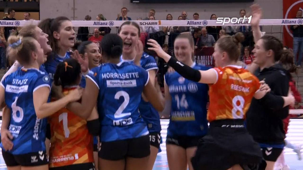 Volleyball Bundesliga: Allianz MTV Stuttgart gewiunnt Topspiel gegen Dresdner SC