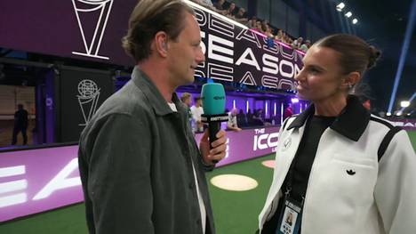 Im Interview mit SPORT1 erzählt Laura Wontorra von ihrer Begeisterung für die Icon League. Viele Menschen würden dabei nicht sehen, wie viel Einsatz und Energie sie in ihr Team stecken würde.