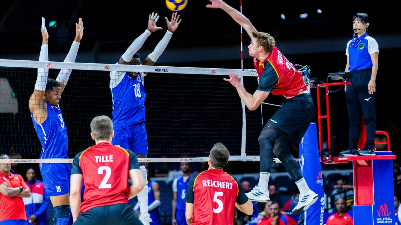 Deutsche Volleyballer holen Sieg