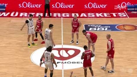Spiel Highlights zu Würzburg Baskets - FC Bayern München Basketball 