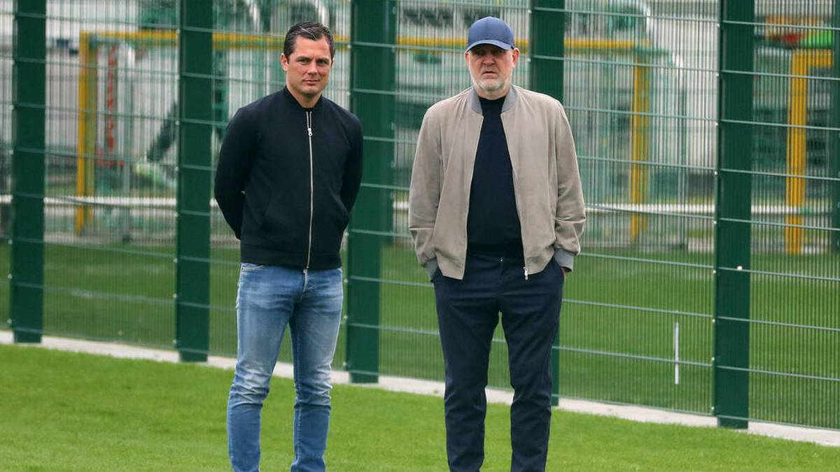 Wolfsburgs sportliches Führungsduo: Sportdirektor Marcel Schäfer (l.) und Geschäftsführer Jörg Schmadtke. Im Januar wird die Verantwortung neu verteilt