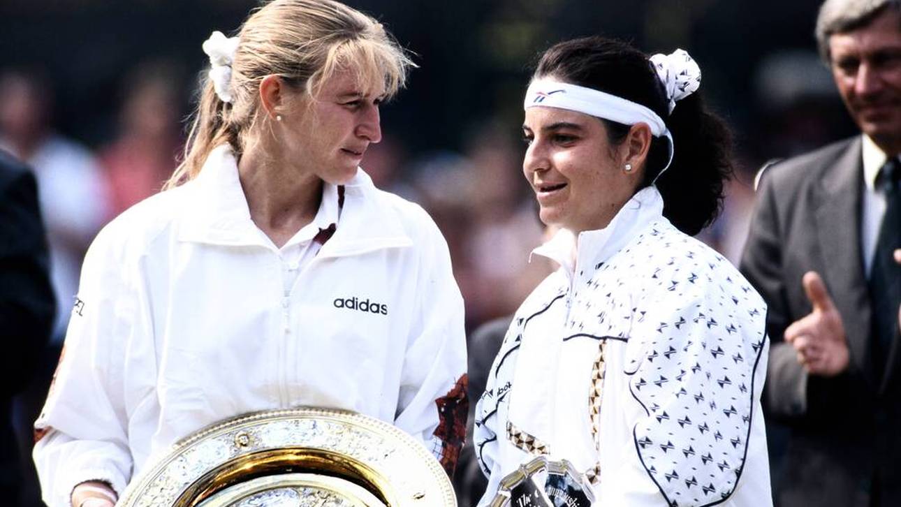 Arantxa Sánchez Vicario (r.) war Steffi Grafs Rekordgegnerin in Grand-Slam-Finals