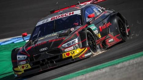 Rene Rast durfte den neuen DTM-Audi bereits testen