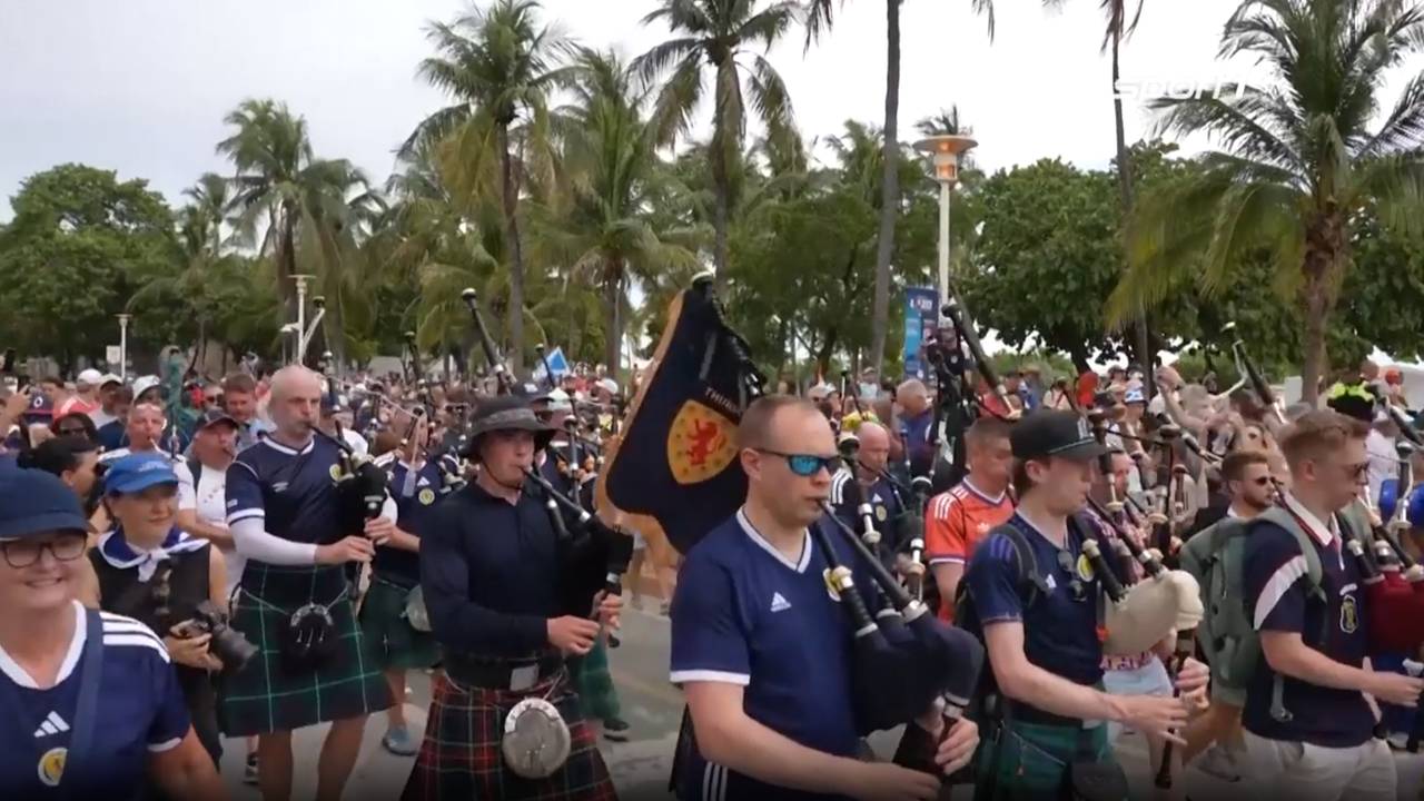Schottlands Fans erobern Miami