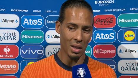 Ein niedergeschlagener Virgil van Dijk versucht, die Last-Minute-Niederlage im Halbfinale der UEFA EURO 2024 gegen England zu erklären. Ein Grund: Der vermeintliche Elfmeter zum 1:1.