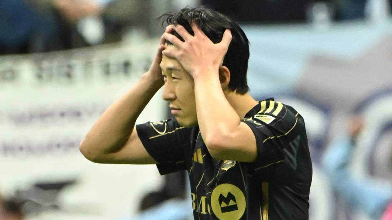 Heung-min Son schlug nach seinem Fehlschuss die Hände über dem Kopf zusammen