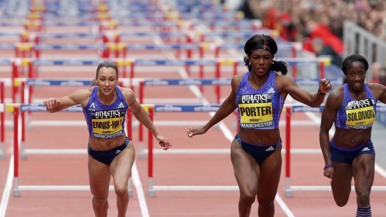 Ennis-Hill bei Comeback Dritte