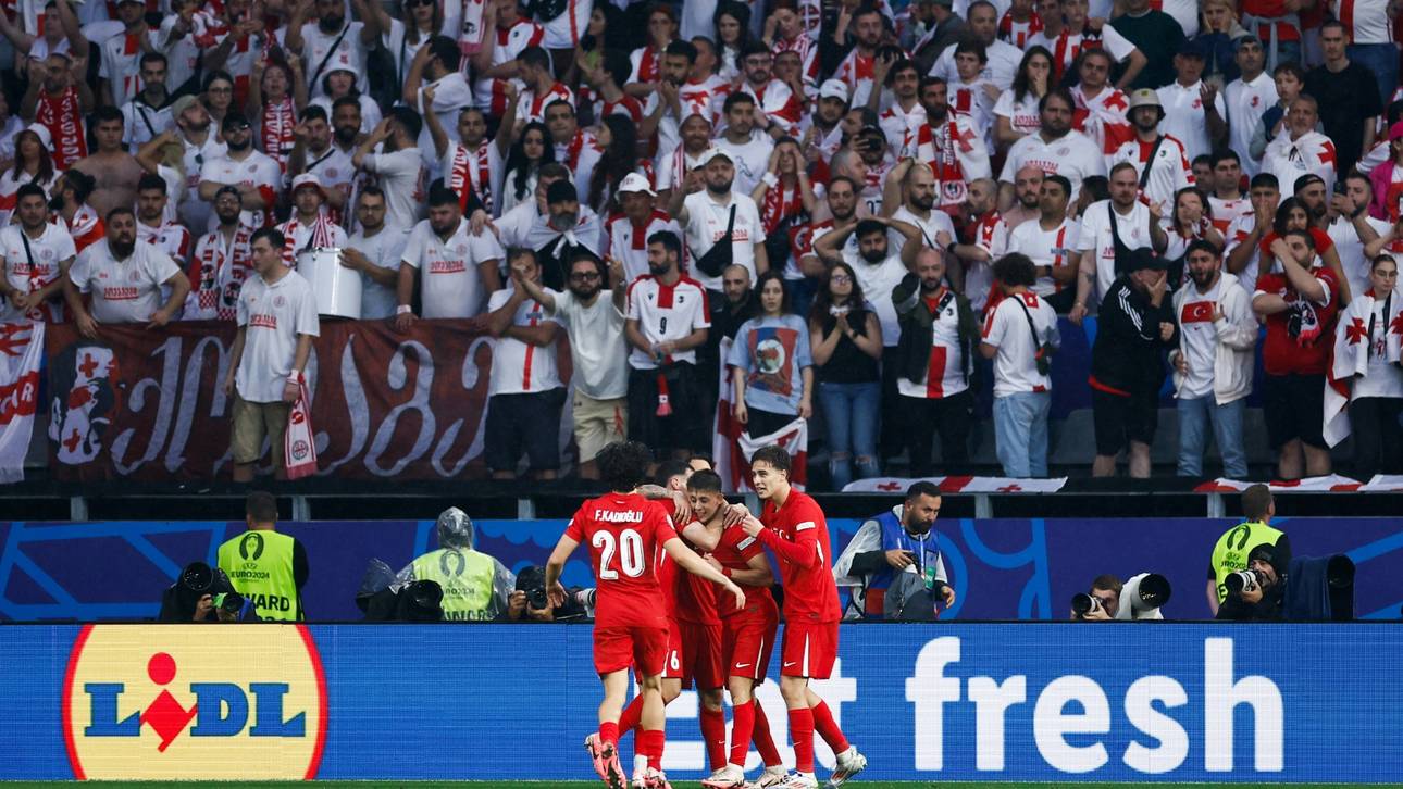 Zwei Traumtore: Türkei bezwingt EM-Neuling Georgien mit Mühe