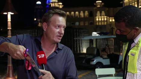 Eine Dänische TV-Crew wurde während einer Live-Sendung von katarischen Securities attackiert.