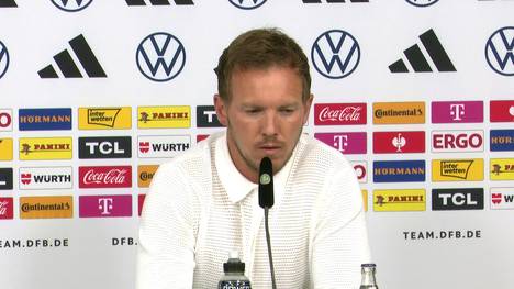 Auf der Pressekonferenz vor dem Testspiel der deutschen Nationalmannschaft gegen Griechenland spricht Bundestrainer Julian Nagelsmann über seinen finalen EM-Kader.