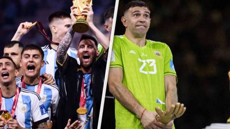 Bei der Siegerehrung für den neuen Weltmeister Argentinien sorgten zwei Szenen für Irritationen: Lionel Messi jubelte in einem speziellen Gewand und Torwart Martinez ließ sich zu einer obszönen Geste hinreißen.