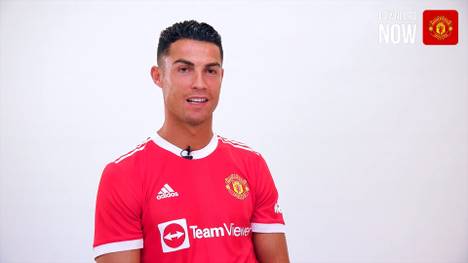 Cristiano Ronaldo ist nach zwölf Jahren wieder zurück bei Manchester United. Das sind seine ersten Worte im Trikot der Red Devils.