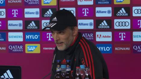 Thomas Tuchel wird auf der Pressekonferenz auf seinen anstehenden 50. Geburtstag angesprochen und warnt den Reporter,