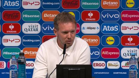 Vor dem Achtelfinale bei der EM 2024 zwischen Deutschland und Dänemark spricht Bundestrainer Julian Nagelsmann über Transferverhandlungen und Gerüchte während des Turniers.