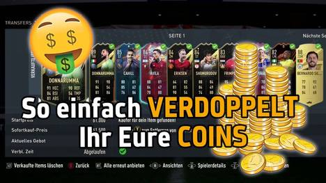 Wer sich die besten Spieler in FIFA 23 Ultimate Team leisten will, benötigt viele Münzen. Wir zeigen Euch, mit welchem Trading-Tipp Ihr das schafft.