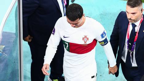 Marokko wird Cristiano Ronaldo und Portugal aus der WM 2022! Der Superstar ist daraufhin in Tränen aufgelöst.