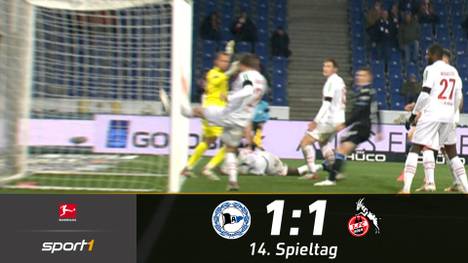 Arminia Bielefeld verpasst beim 1:1 gegen den 1. FC Köln erneut den ersten Heimsieg der Saison.