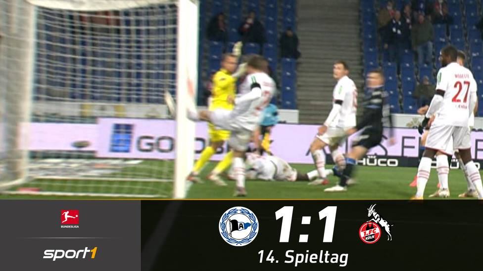 Arminia Bielefeld verpasst beim 1:1 gegen den 1. FC Köln erneut den ersten Heimsieg der Saison.