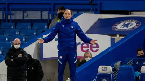 Thomas Tuchel feiert mit dem FC Chelsea in der Premier League den nächsten Sieg - rüffelt aber während des Spiels Timo Werner