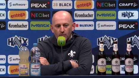Darmstadt verliert trotz engagierter Leistung gegen den Bundesliga-Spitzenreiter mit 0:2. Trainer Torsten Lieberknecht gibt anschließend eine Prognose ab: Neuer Deutscher Meister wird Bayer Leverkusen.