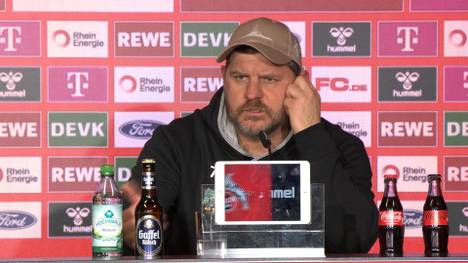Steffen Baumgart spricht über die aktuelle Situation beim 1. FC Köln und versucht die Defensivprobleme zu erklären