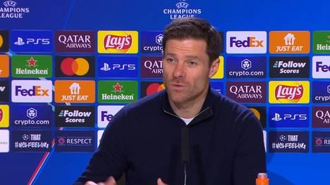 Leverkusens Trainer Xabi Alonso äußert sich nach der Niederlage bei Atletico Madrid zur hitzigen Partie. 