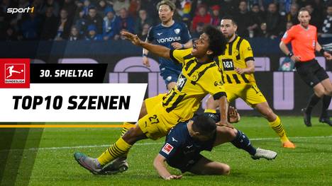 Der 30. Spieltag bereicherte die Bundesliga mit traumhaften Toren und genialen Vorlagen. Aber auch eine fragwürdige Schiedsrichterentscheidung im Spiel des BVB, ein Zusammenstoß mit einem Unparteiischen und ein Schalker Last-Minute-Held sorgten für Aufregung. Das sind die Top 10 Szenen des Bundesliga-Spieltags.