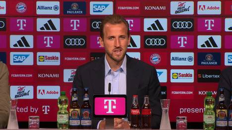 Harry Kane wird beim FC Bayern vorgestellt. Der Rekord-Transfer erklärt, warum er sich für einen Wechsel nach München entschieden hat.