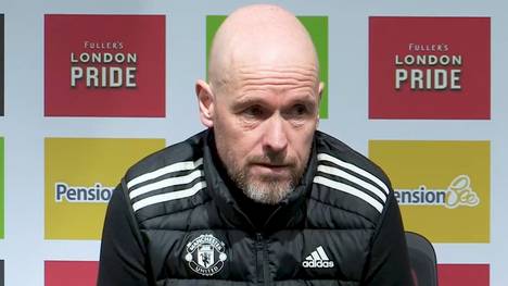 Manchester United hat nach dem Drama in der Nachspielzeit gegen Brentford einen erneuten Rückschlag im Kampf um die CL-Plätze hinnehmen müssen. Trainer Erik ten Hag ist unzufrieden mit dem 1:1.