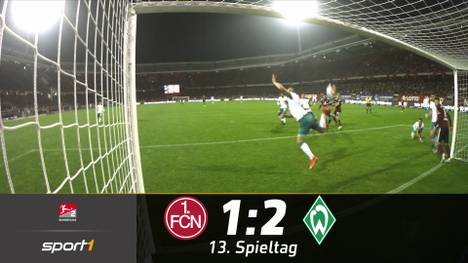 Willensleistung von Werder Bremen: Der Bundesliga-Absteiger dreht die Partie in Nürnberg dank der späten Tore von Füllkrug und Bittencourt.