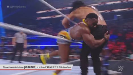 Bei den WWE Survivor Series 2021 gab es im Hauptkampf das Champion-vs.-Champion-Duell der Schwergewichte Roman Reigns und Big E - und es ging mächtig zur Sache.