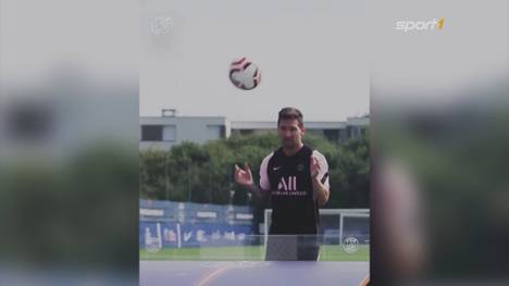 Das erste Training von Lionel Messi bei PSG ist in den Büchern. Der argentinische Superstar hatte bei Fußballtennis und Slalomläufen sichtlich Spaß und genoss das erste Training für seinen neuen Klub.