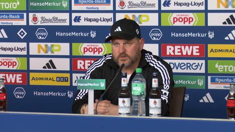 Steffen Baumgart hat bei seiner Vorstellung als neuer Trainer über seine Zuneigung zum HSV gesprochen und die Ziele, die er mit dem Zweitligisten bis Saisonende hat. 