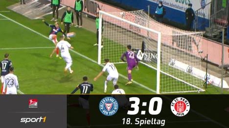 Holstein Kiel entscheidet das Derby gegen den FC St. Pauli klar für sich. Durch einen 3:0-Heimsieg vergrößern die Störche zudem den Abstand auf die Abstiegsränge.